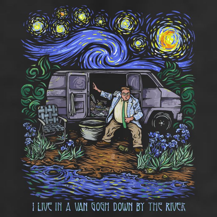 Van Gogh Down By The River Golf Towel