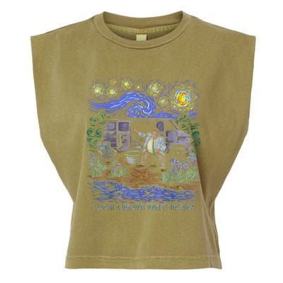 Van Gogh Down By The River Garment-Dyed Women's Muscle Tee