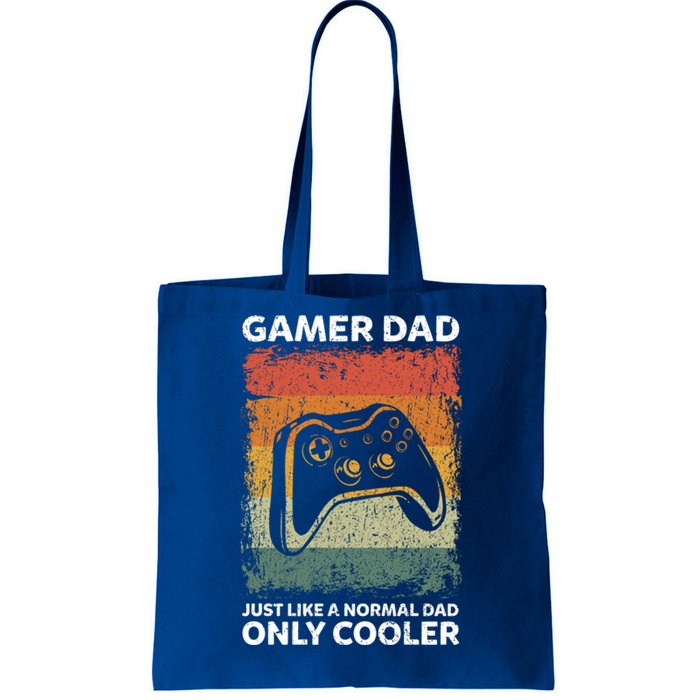 Vintage Gamer Dad Like A Normal Dad Only Cooler Gift Tote Bag