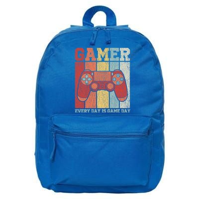 Vintage Gamer Design Teens Funny Retro Gaming Gift 16 in Basic Backpack