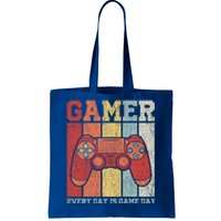 Vintage Gamer Design Teens Funny Retro Gaming Gift Tote Bag