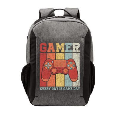 Vintage Gamer Design Teens Funny Retro Gaming Gift Vector Backpack