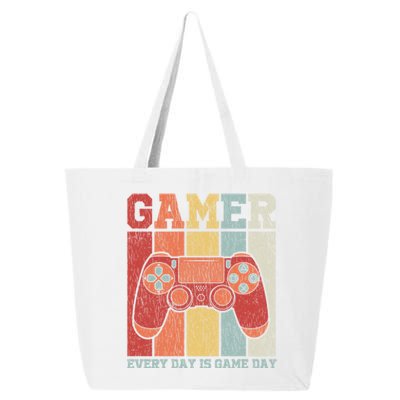 Vintage Gamer Design Teens Funny Retro Gaming Gift 25L Jumbo Tote