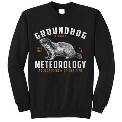 Vintage Groundhog's Day Meterology ESTD 1887 Sweatshirt