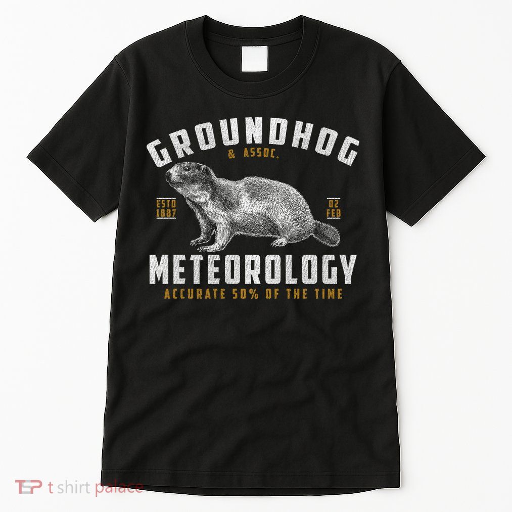 Vintage Groundhog's Day Meterology ESTD 1887 Tall T-Shirt