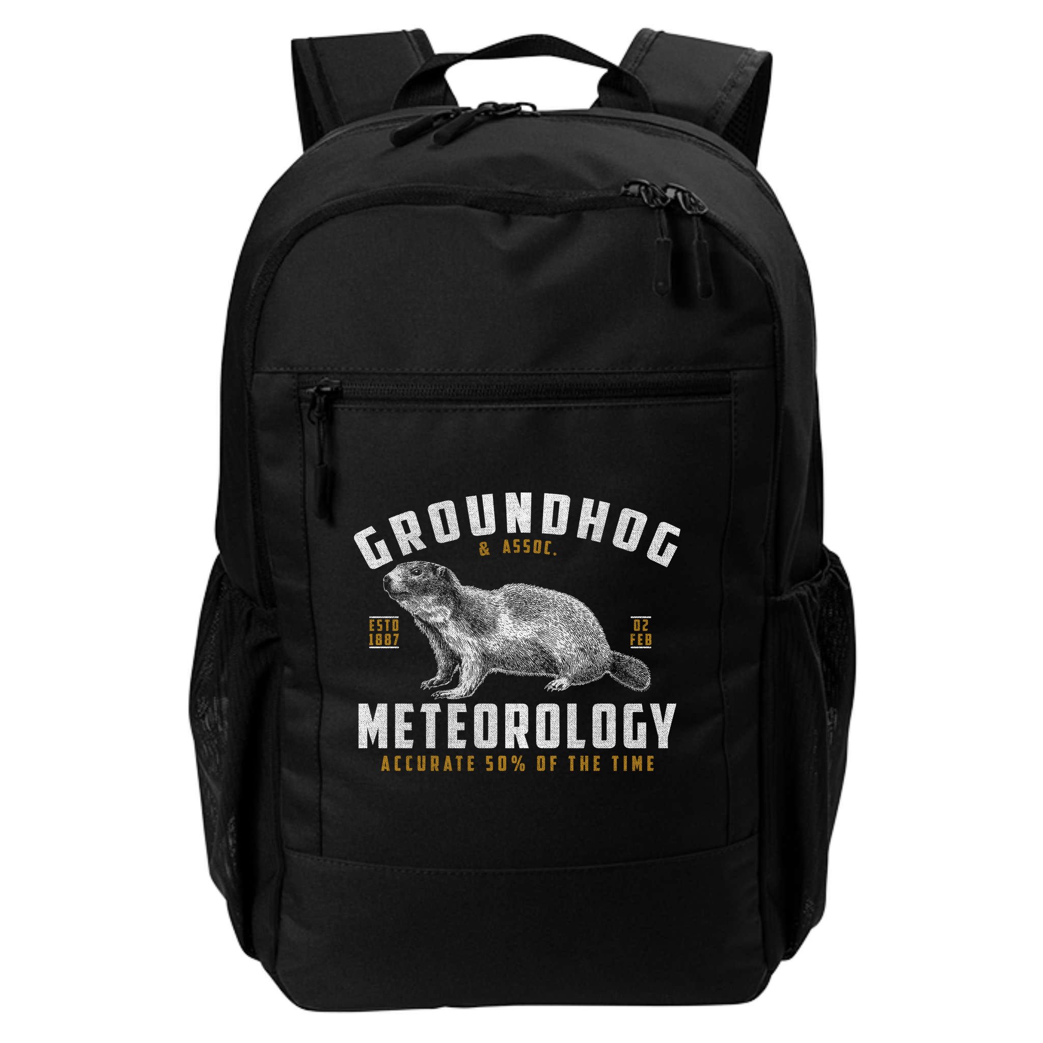 Vintage Groundhog's Day Meterology ESTD 1887 Backpack