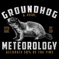 Vintage Groundhog's Day Meterology ESTD 1887 Bucket Hat