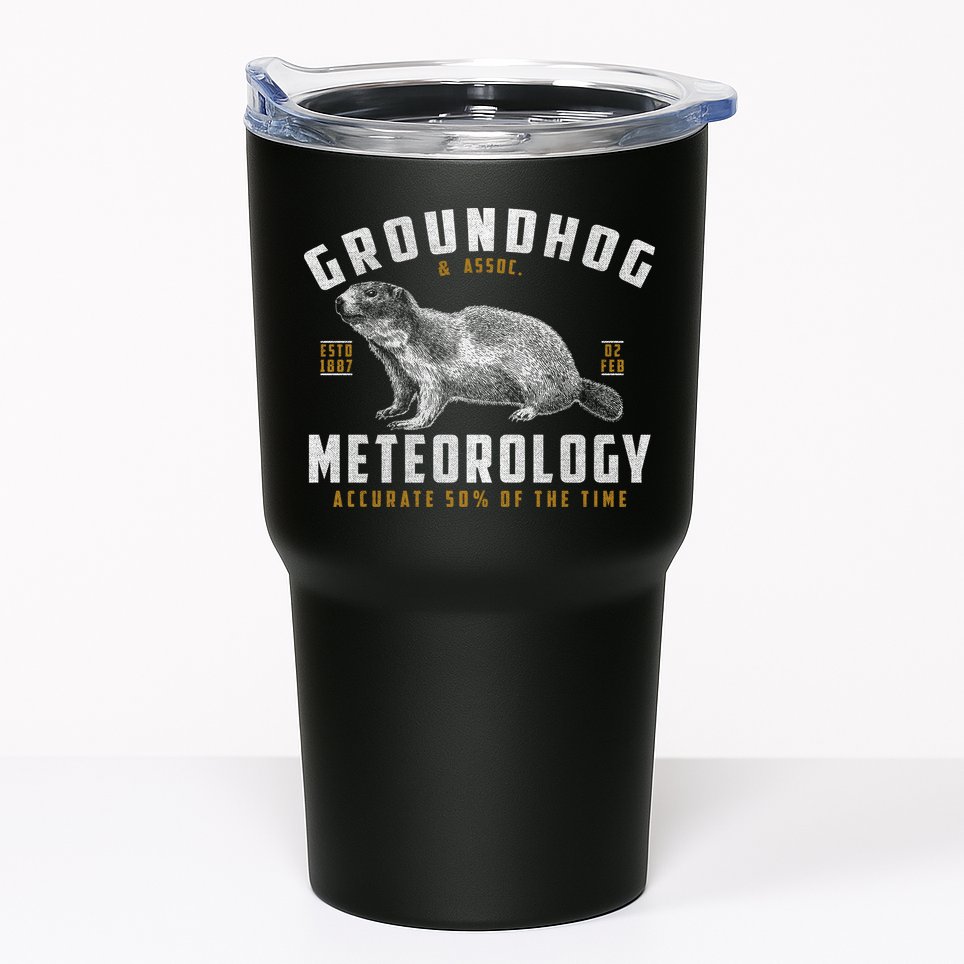 Vintage Groundhog's Day Meterology ESTD 1887 Tumbler