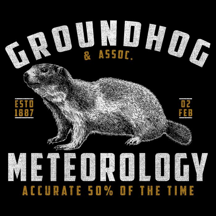 Vintage Groundhog's Day Meterology ESTD 1887 Baby Bodysuit
