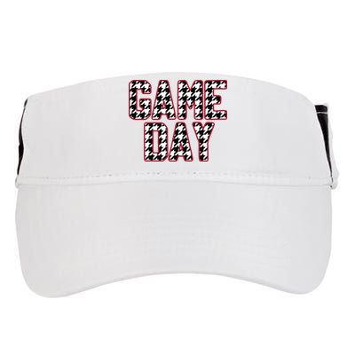 Vintage Game Day Houndstooth Alabama American Football Fans Adult Drive Performance Visor
