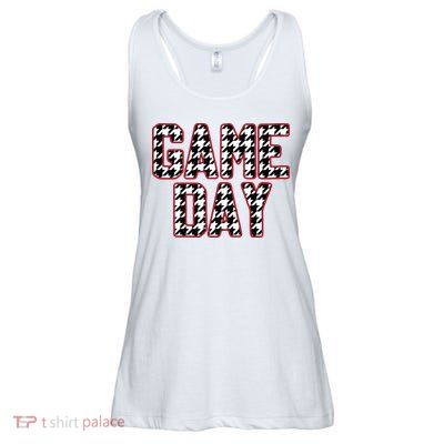 Vintage Game Day Houndstooth Alabama American Football Fans Ladies Essential Flowy Tank