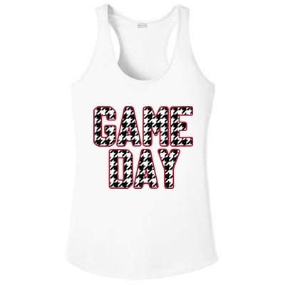 Vintage Game Day Houndstooth Alabama American Football Fans Ladies PosiCharge Competitor Racerback Tank