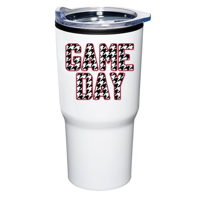 Vintage Game Day Houndstooth Alabama American Football Fans Tumbler
