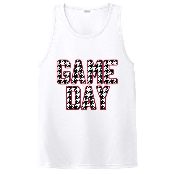 Vintage Game Day Houndstooth Alabama American Football Fans PosiCharge Competitor Tank