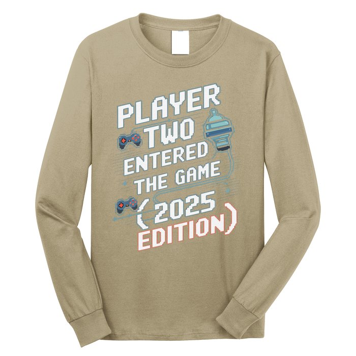 Video Gamer Dad Fathers Day 2025 Player Two Entered The Game Long Sleeve Shirt