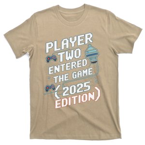 Video Gamer Dad Fathers Day 2025 Player Two Entered The Game T-Shirt