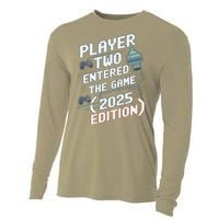 Video Gamer Dad Fathers Day 2025 Player Two Entered The Game Cooling Performance Long Sleeve Crew