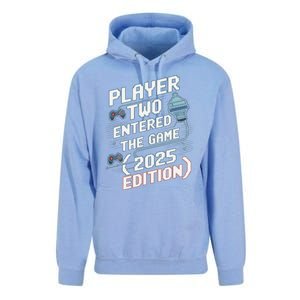 Video Gamer Dad Fathers Day 2025 Player Two Entered The Game Unisex Surf Hoodie