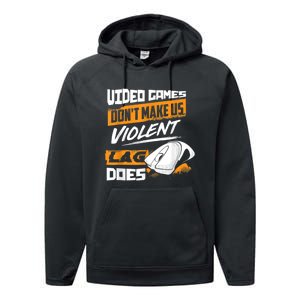 Video Games Dont Make Us Violent Lag Does Gaming Performance Fleece Hoodie