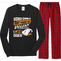 Video Games Dont Make Us Violent Lag Does Gaming Long Sleeve Pajama Set