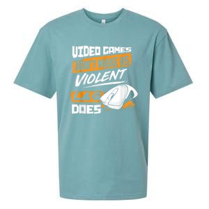 Video Games Dont Make Us Violent Lag Does Gaming Sueded Cloud Jersey T-Shirt