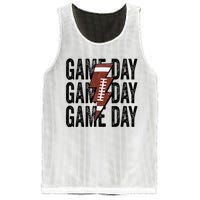 Vintage Game Day Football Lightning Bolt Funny Team Sport Mesh Reversible Basketball Jersey Tank