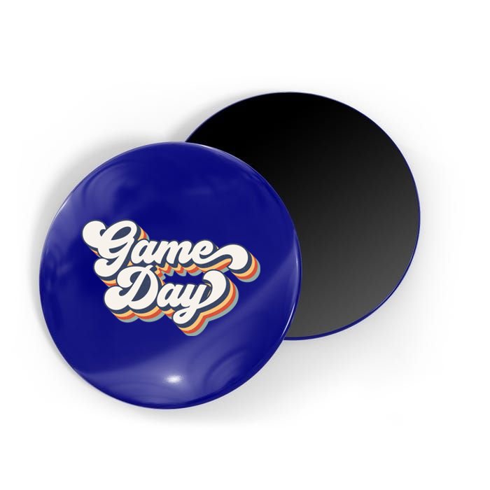 Vintage Game Day Vibes Retro Football Volleyball Soccer Gift Magnet