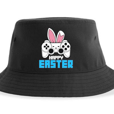 Video Game Easter Bunny Gaming Controller Gamer Gift Sustainable Bucket Hat