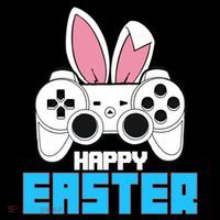 Video Game Easter Bunny Gaming Controller Gamer Gift Sustainable Bucket Hat