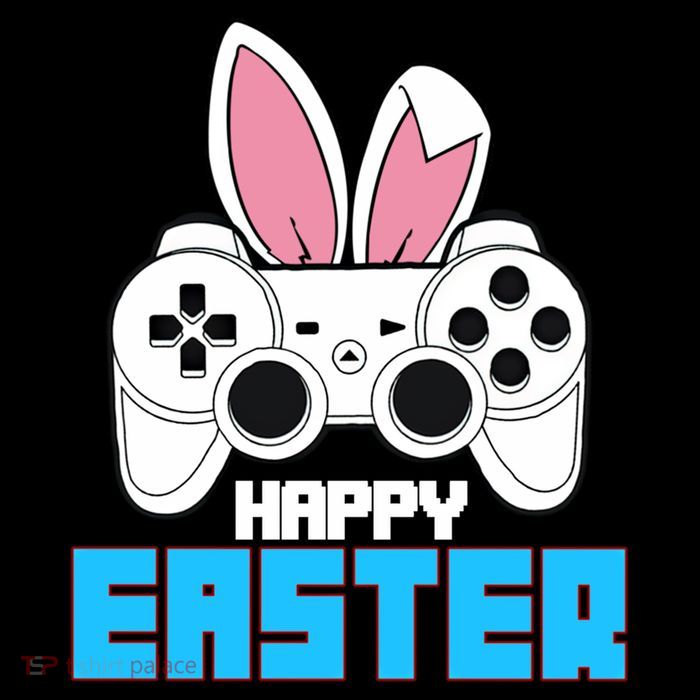 Video Game Easter Bunny Gaming Controller Gamer Gift Sustainable Bucket Hat