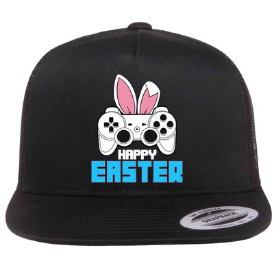 Video Game Easter Bunny Gaming Controller Gamer Gift Flatbill Hat