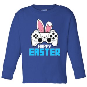 Video Game Easter Bunny Gaming Controller Gamer Gift Toddler Long Sleeve Shirt