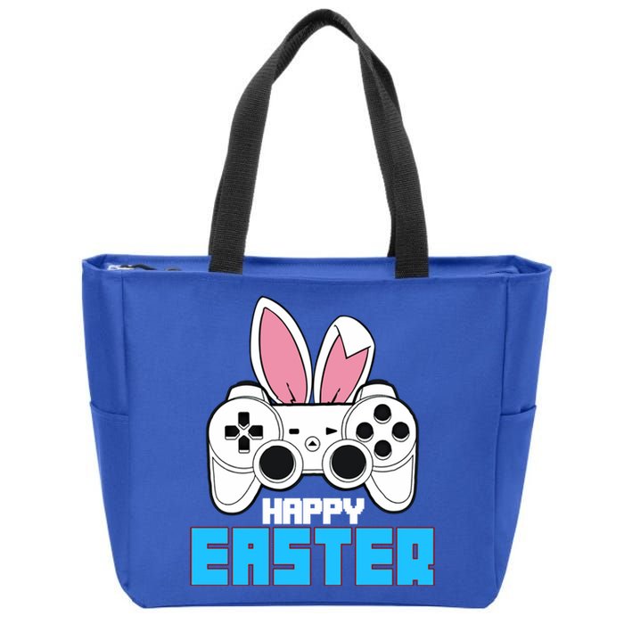 Video Game Easter Bunny Gaming Controller Gamer Gift Zip Tote Bag