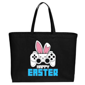 Video Game Easter Bunny Gaming Controller Gamer Gift Cotton Canvas Jumbo Tote