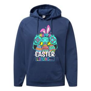 Video Game Easter Bunny Gaming Controller Gamer Performance Fleece Hoodie