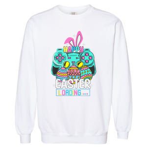 Video Game Easter Bunny Gaming Controller Gamer Garment-Dyed Sweatshirt