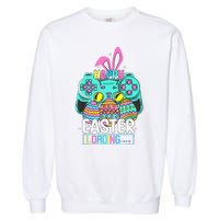 Video Game Easter Bunny Gaming Controller Gamer Garment-Dyed Sweatshirt