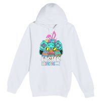 Video Game Easter Bunny Gaming Controller Gamer Premium Pullover Hoodie