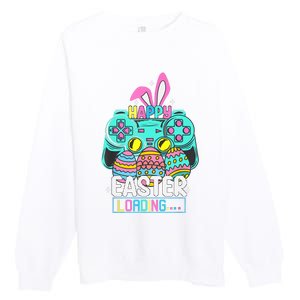 Video Game Easter Bunny Gaming Controller Gamer Premium Crewneck Sweatshirt