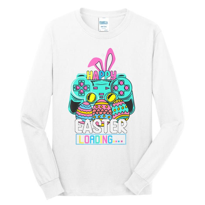 Video Game Easter Bunny Gaming Controller Gamer Tall Long Sleeve T-Shirt