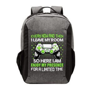 Video Games Every Now And Then I Leave My Room Vector Backpack