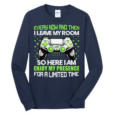 Video Games Every Now And Then I Leave My Room Tall Long Sleeve T-Shirt