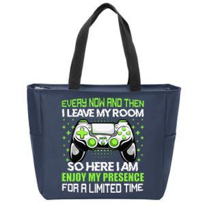 Video Games Every Now And Then I Leave My Room Zip Tote Bag