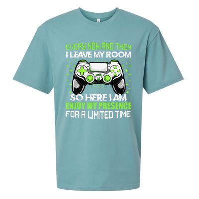 Video Games Every Now And Then I Leave My Room Sueded Cloud Jersey T-Shirt