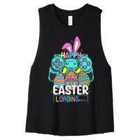 Video Game Easter Bunny Gaming Controller Gamer Women's Racerback Cropped Tank