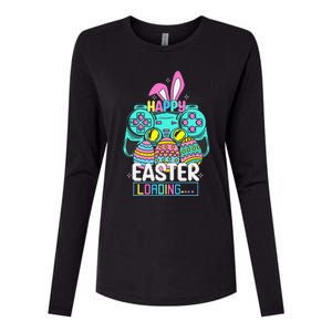 Video Game Easter Bunny Gaming Controller Gamer Womens Cotton Relaxed Long Sleeve T-Shirt