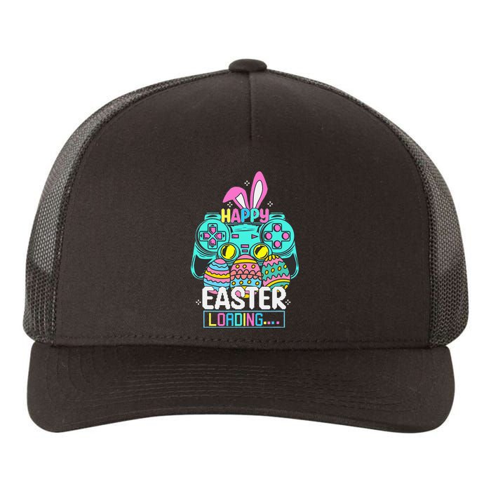 Video Game Easter Bunny Gaming Controller Gamer Yupoong Adult 5-Panel Trucker Hat