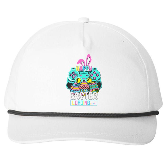 Video Game Easter Bunny Gaming Controller Gamer Snapback Five-Panel Rope Hat