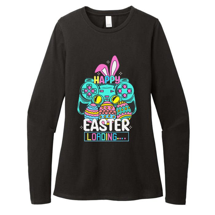 Video Game Easter Bunny Gaming Controller Gamer Womens CVC Long Sleeve Shirt