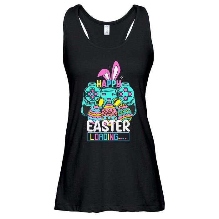 Video Game Easter Bunny Gaming Controller Gamer Ladies Essential Flowy Tank